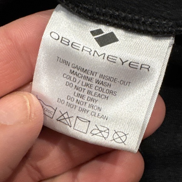 Obermeyer Boy's Rev Fleece Jacket in Green/Black Size Medium L81313 #1009 - Picture 8 of 12